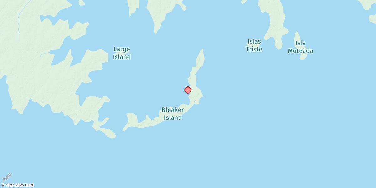 Map of Bleaker Island