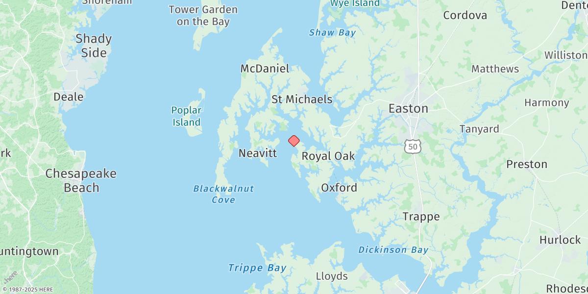 Map of Deep Neck Point, Broad Creek