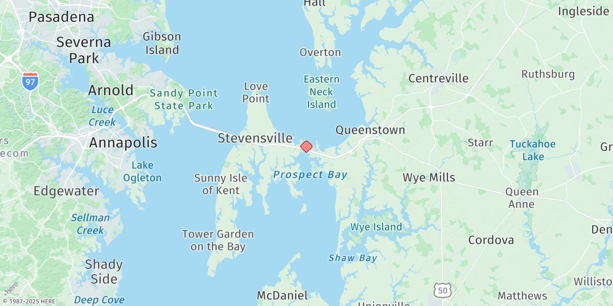 Map of Kent Island Narrows