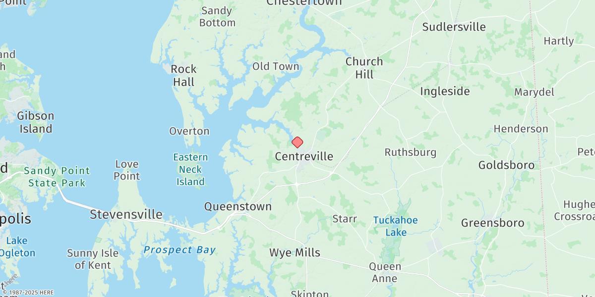 Map of Centreville Landing, Corsica River