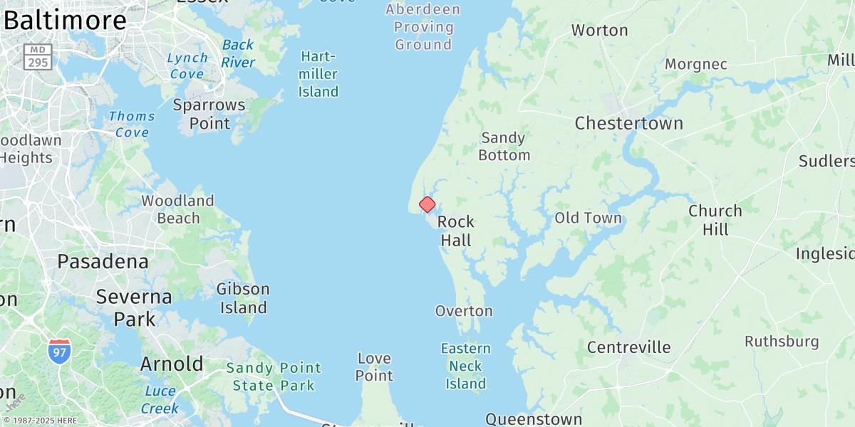 Map of Deep Landing, Swan Creek
