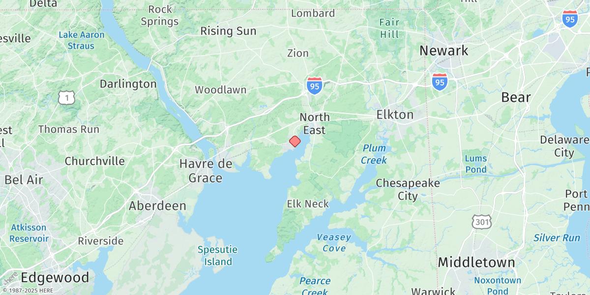 Map of Charlestown, Northeast River