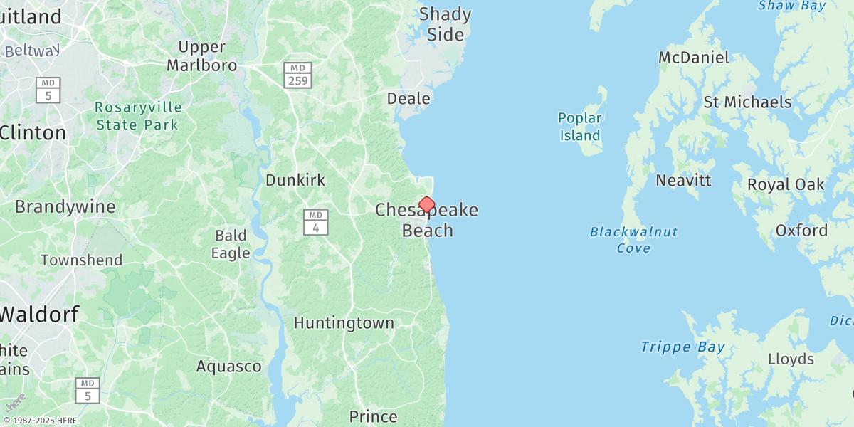 Map of Chesapeake Beach