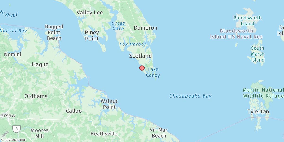 Map of Cornfield Harbor, Md.
