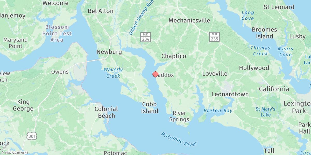 Map of Mills Point (South Of), Wicomico Riv., Md.