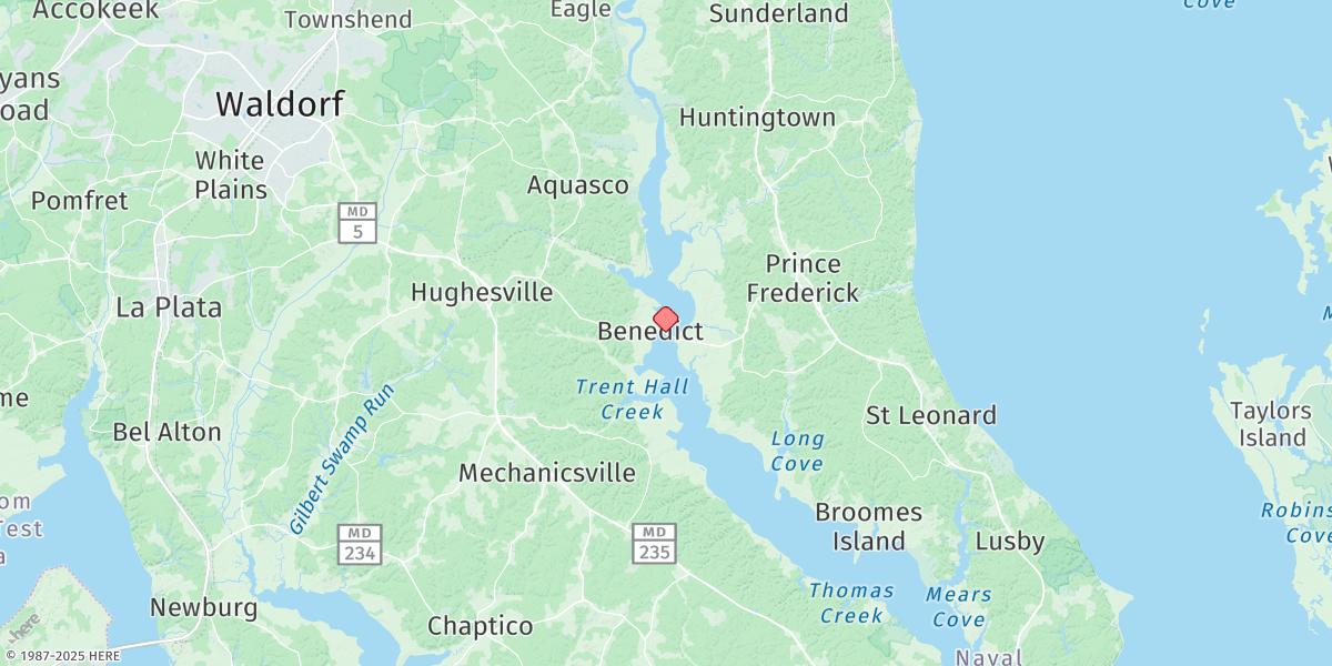 Map of Benedict