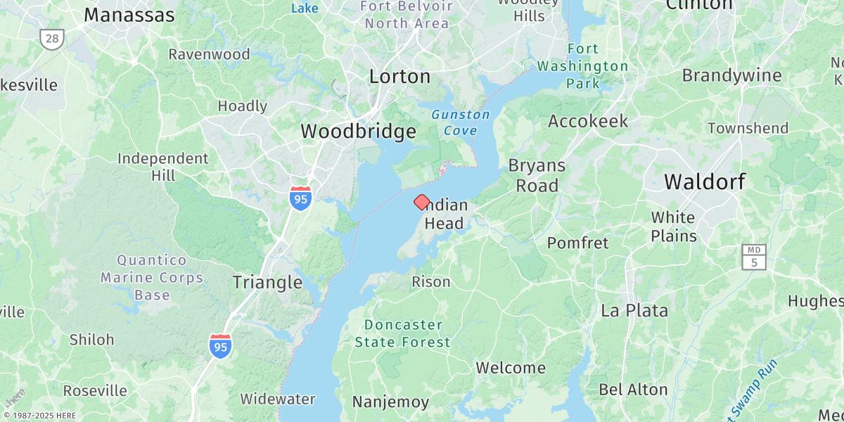 Map of Indian Head, Md.