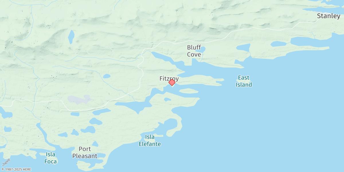 Map of Fitzroy Creek