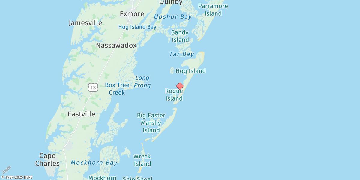 Map of Great Machipongo Inlet (Inside)