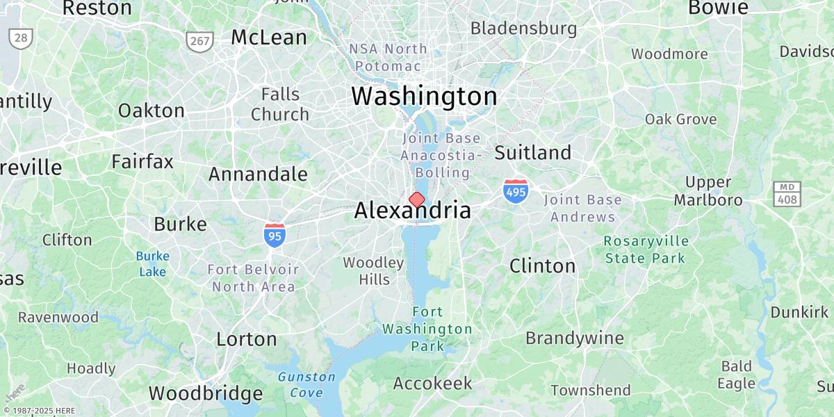 Map of Alexandria, Va.