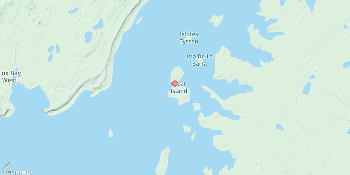 Map of Great Island