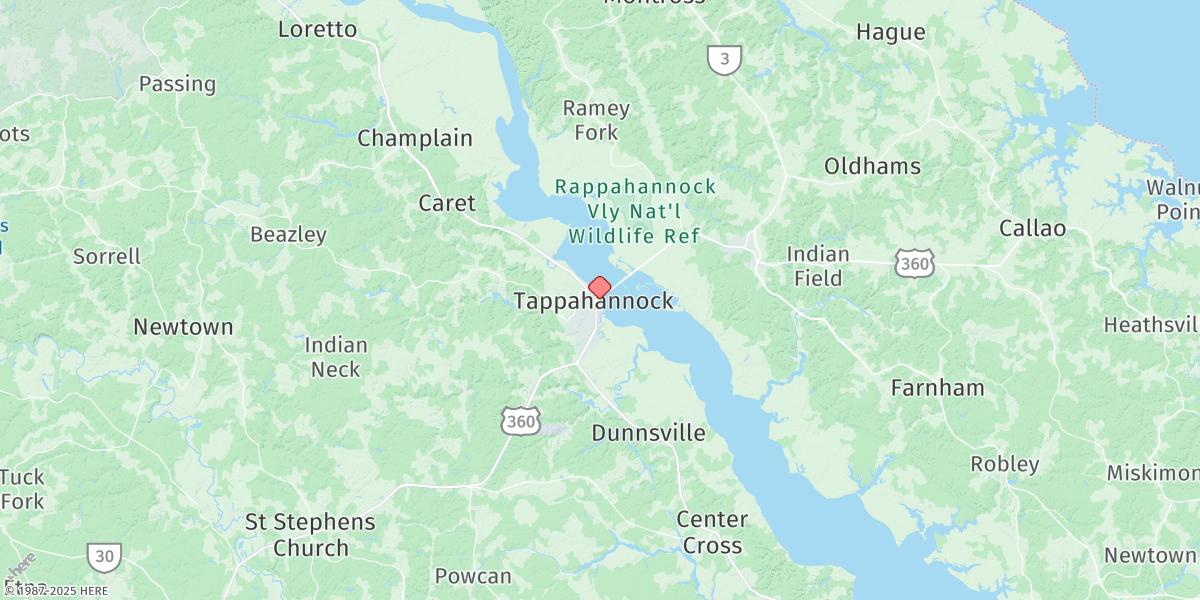 Map of Tappahannock