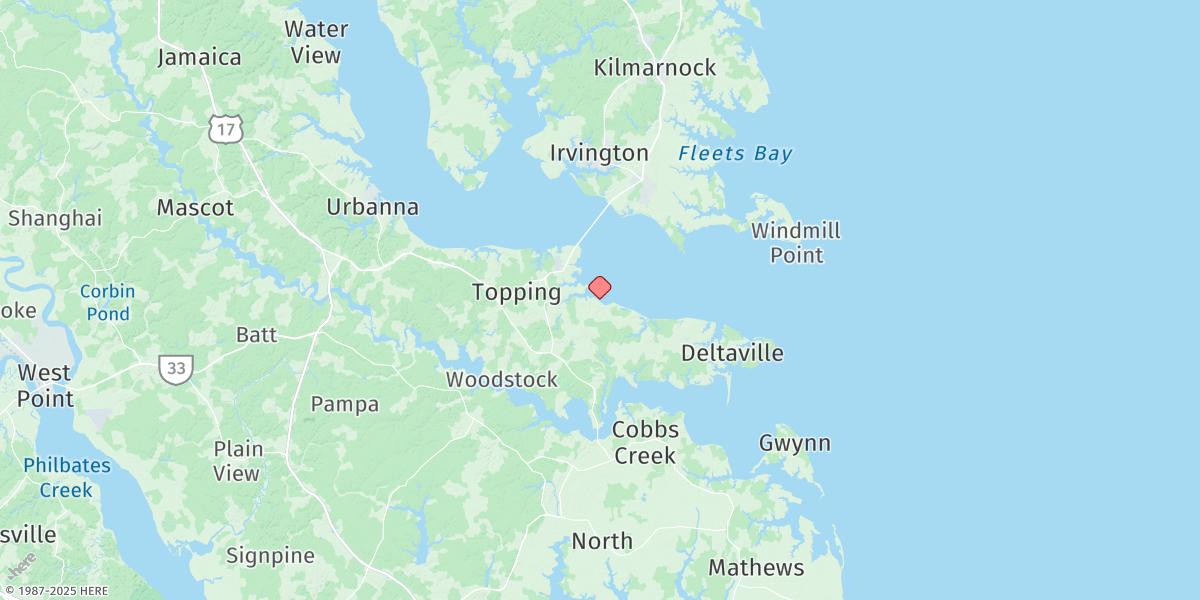 Map of Mill Creek (Grey Point)