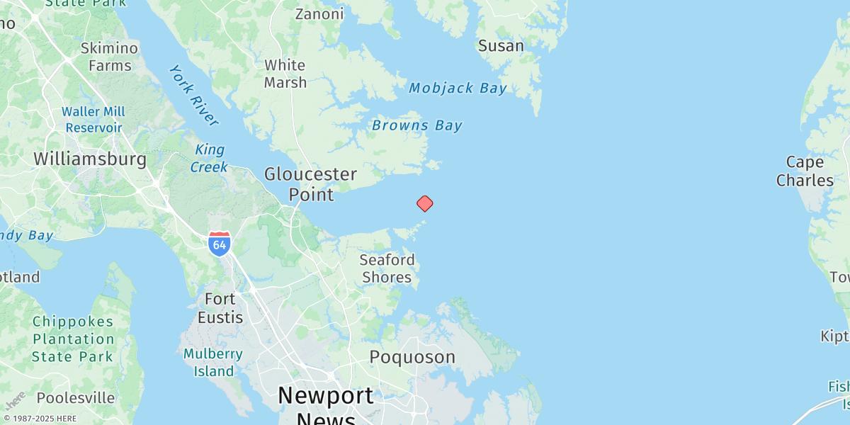 Map of Tue Marshes Light
