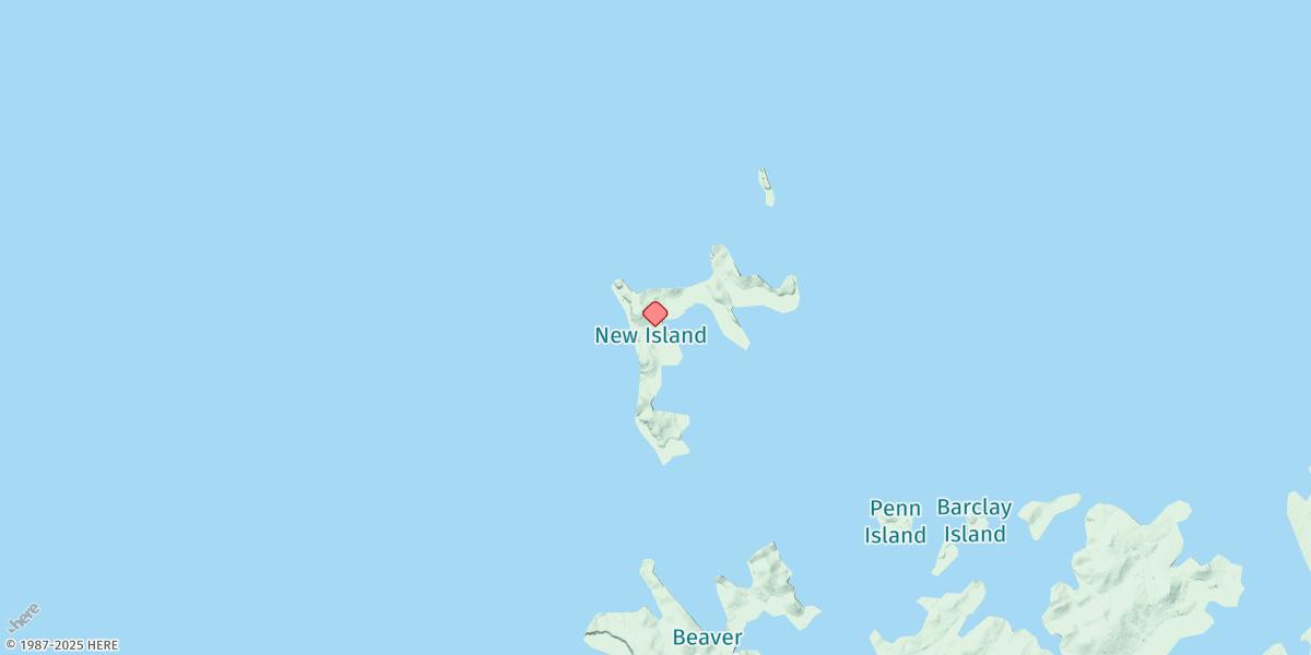 Map of New Island