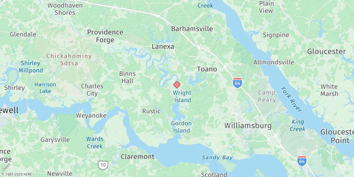 Map of Wright Island Landing