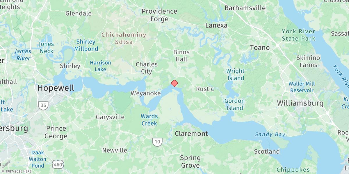 Map of Sturgeon Point