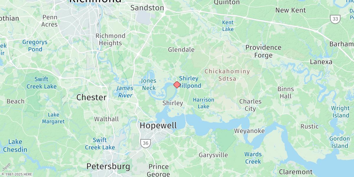 Map of Haxall