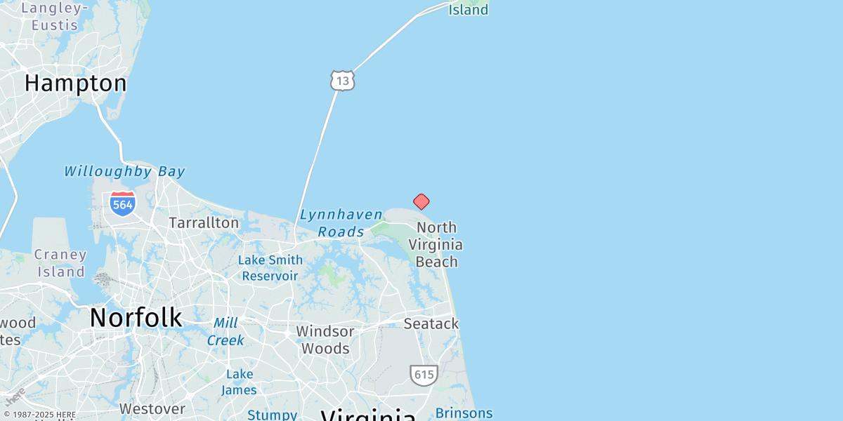 Map of Cape Henry