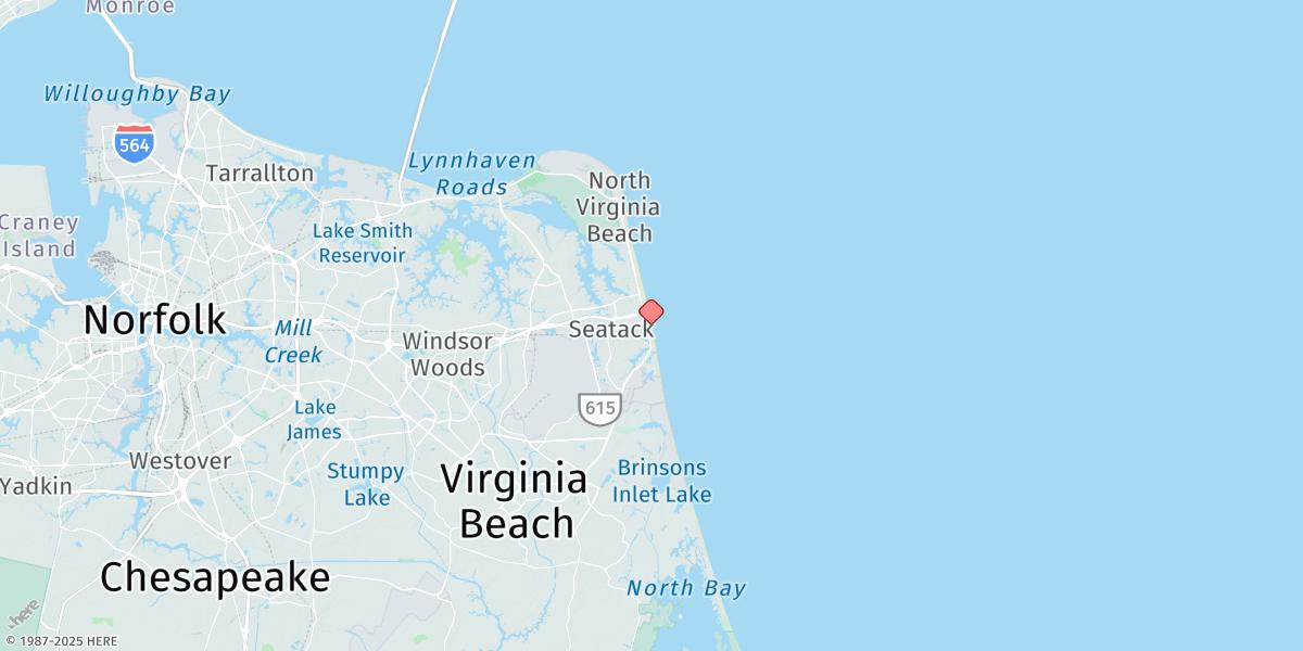 Map of Virginia Beach