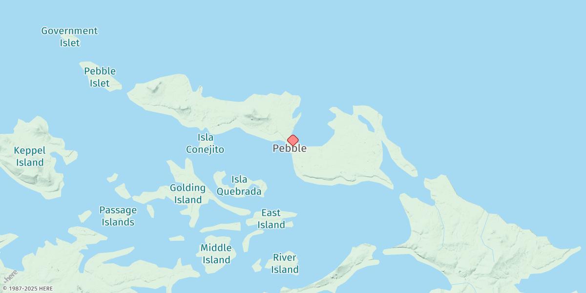 Map of Pebble Island