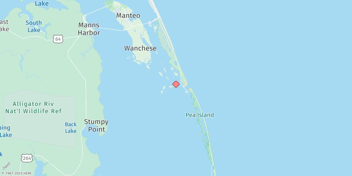 Map of Oregon Inlet Channel