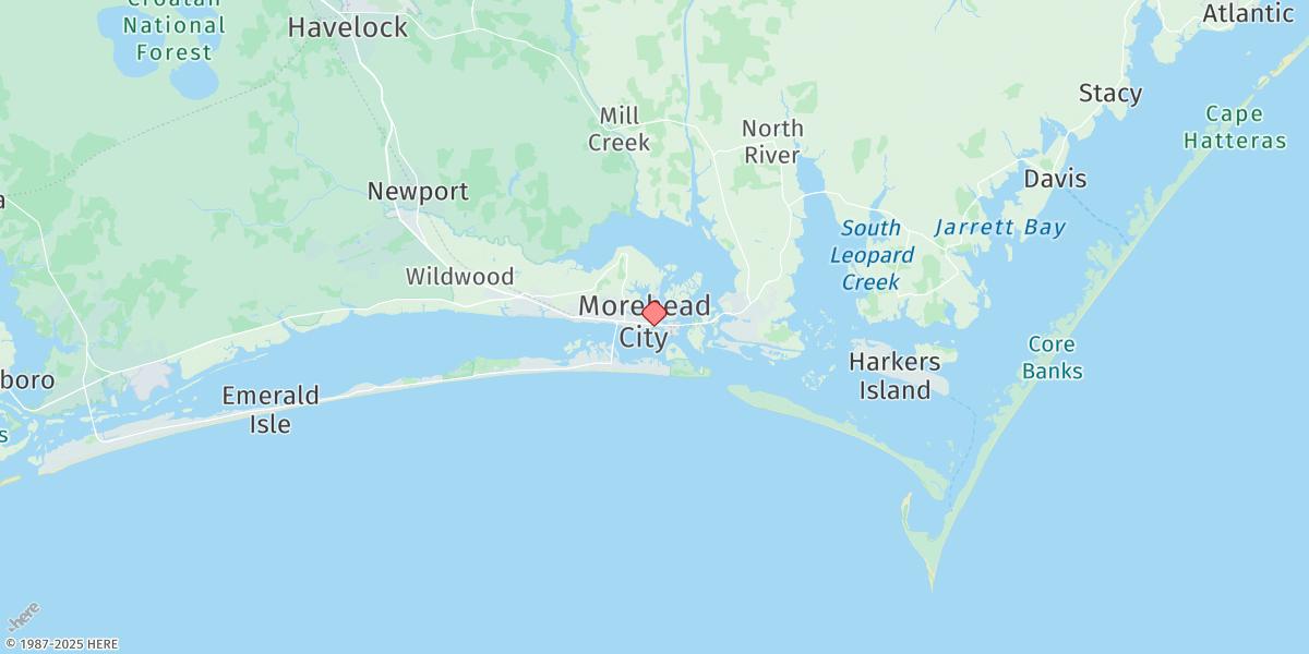 Map of Morehead City Harbor