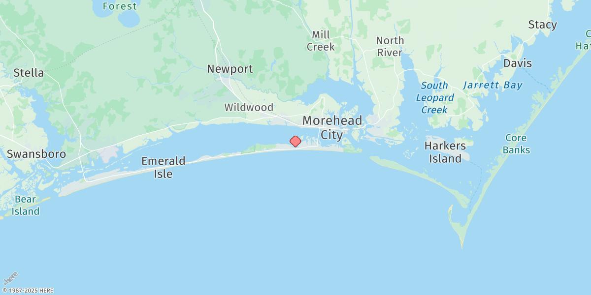 Map of Coral Bay, Atlantic Beach