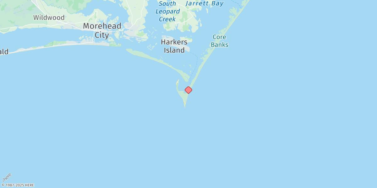 Map of Cape Lookout (Ocean)