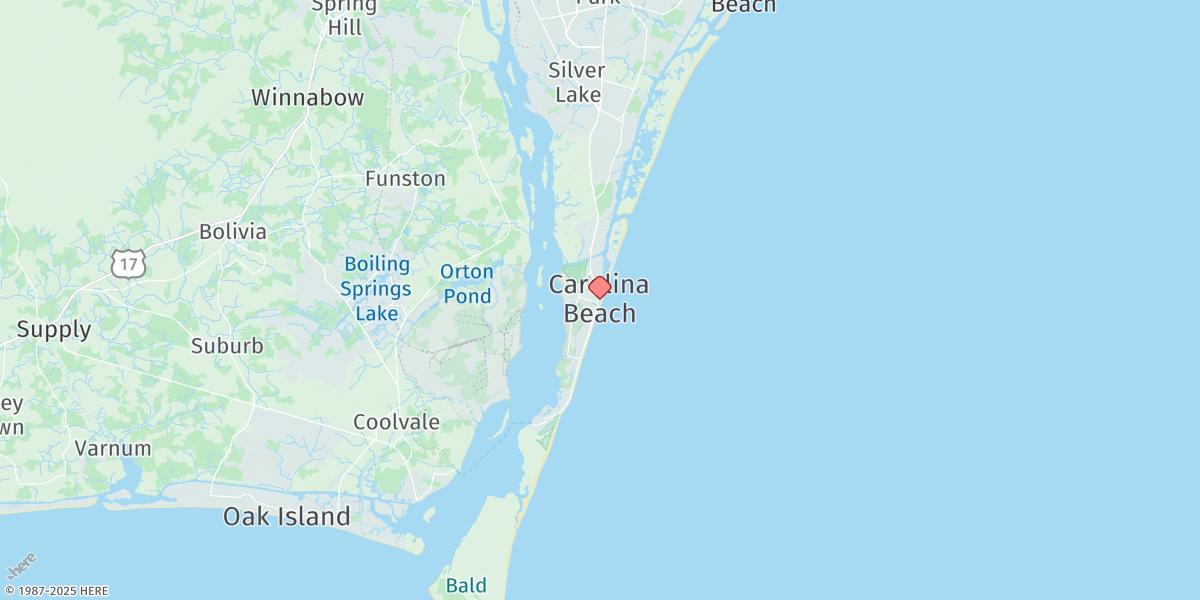 Map of Wilmington Beach