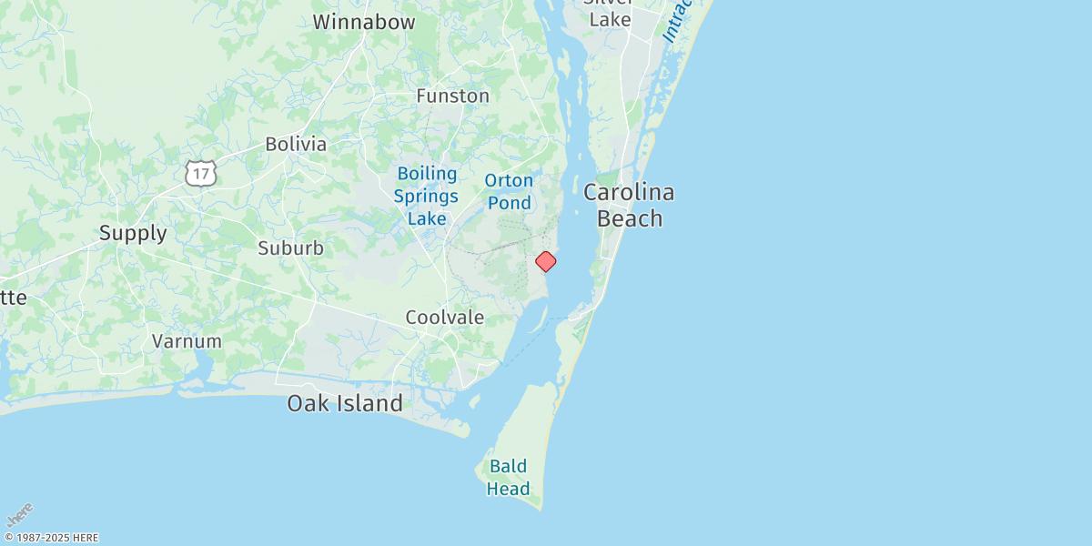 Map of Sunny Point Army Base, Wharf No.1