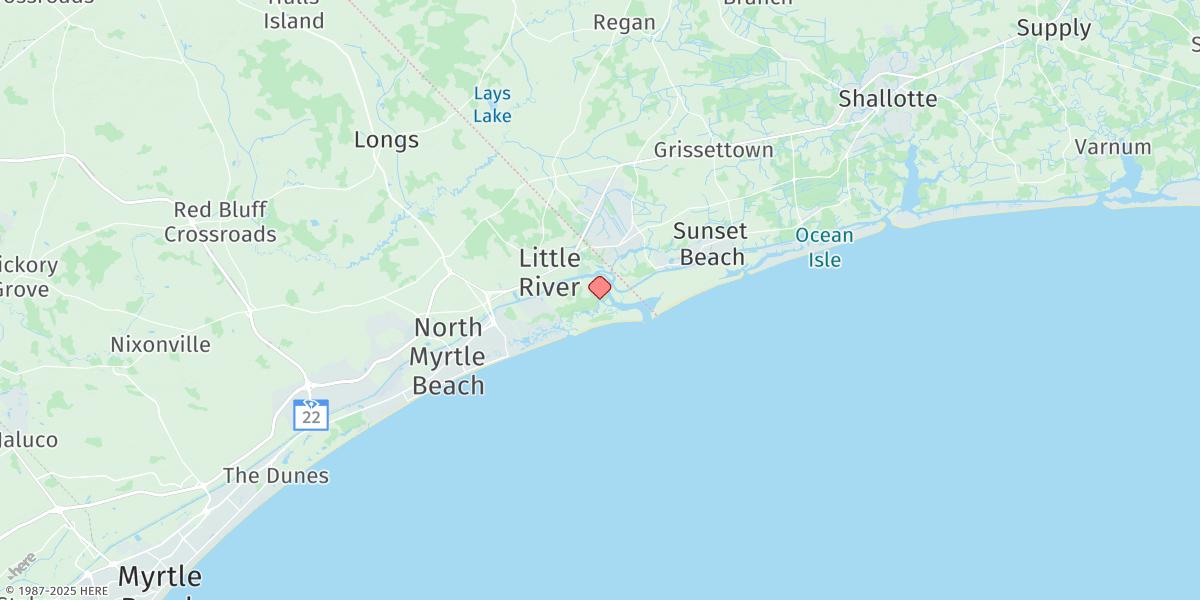 Map of Dunn Sound, North End