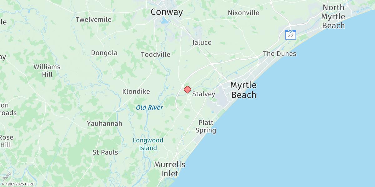 Map of Socastee Bridge