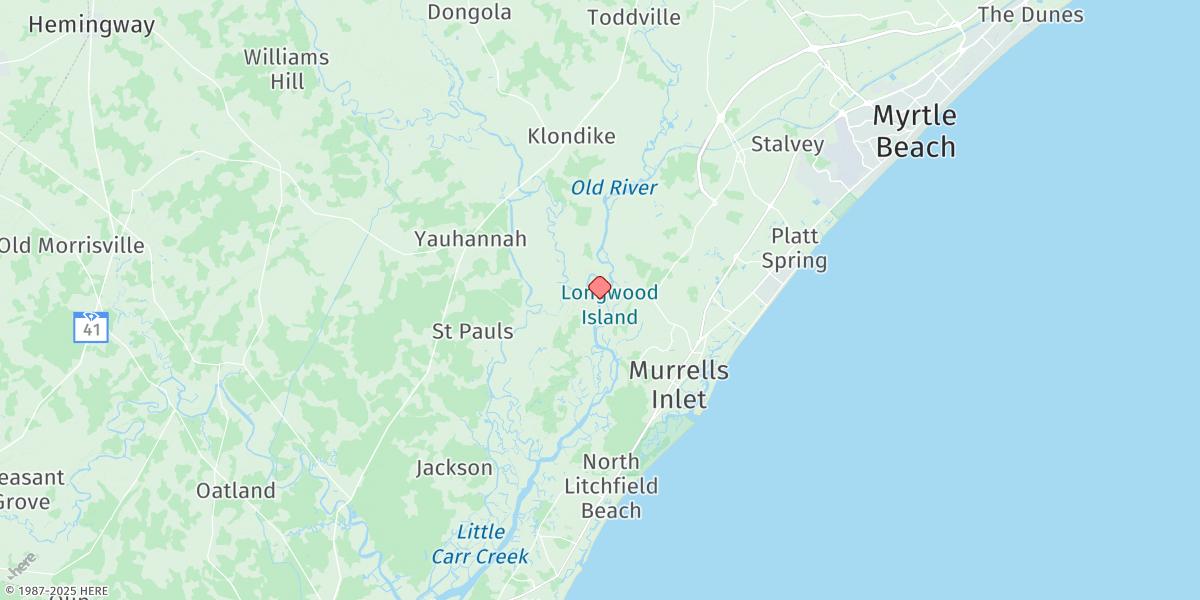 Map of Bull Creek Entrance