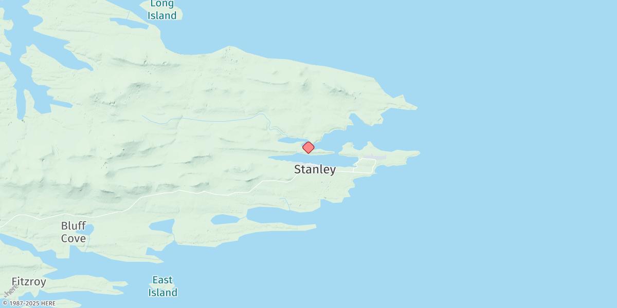 Map of Stanley