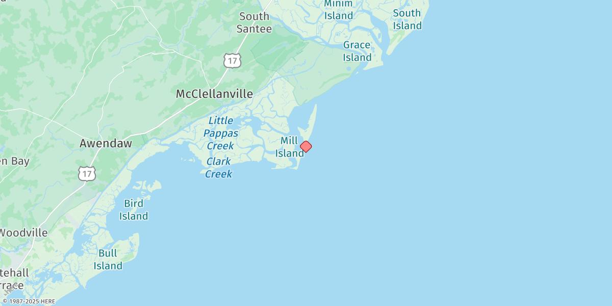 Map of Cape Romain