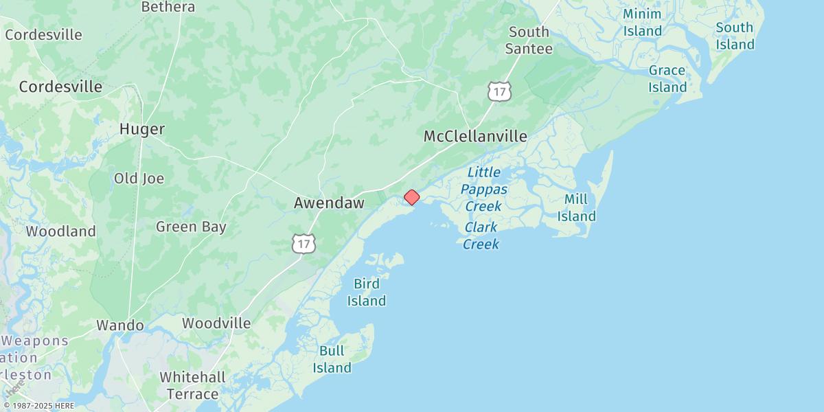Map of Harbor River Entrance