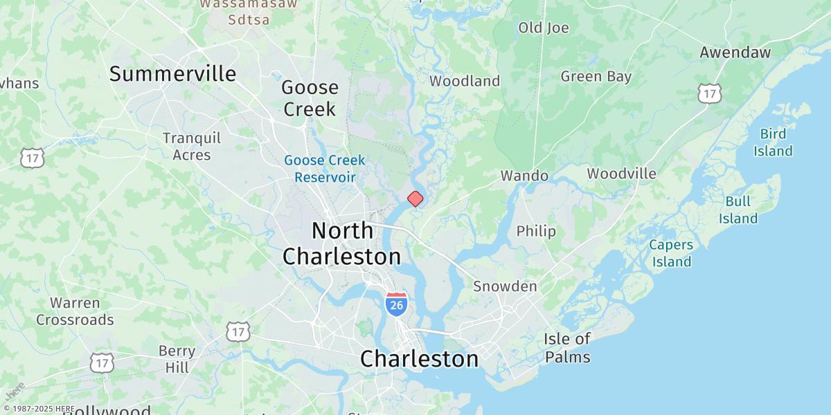 Map of Clouter Creek, North Entrance