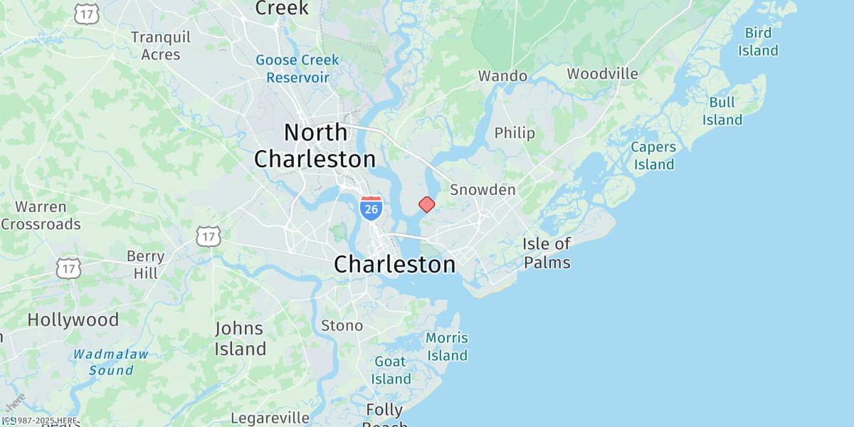 Map of Hobcaw Point