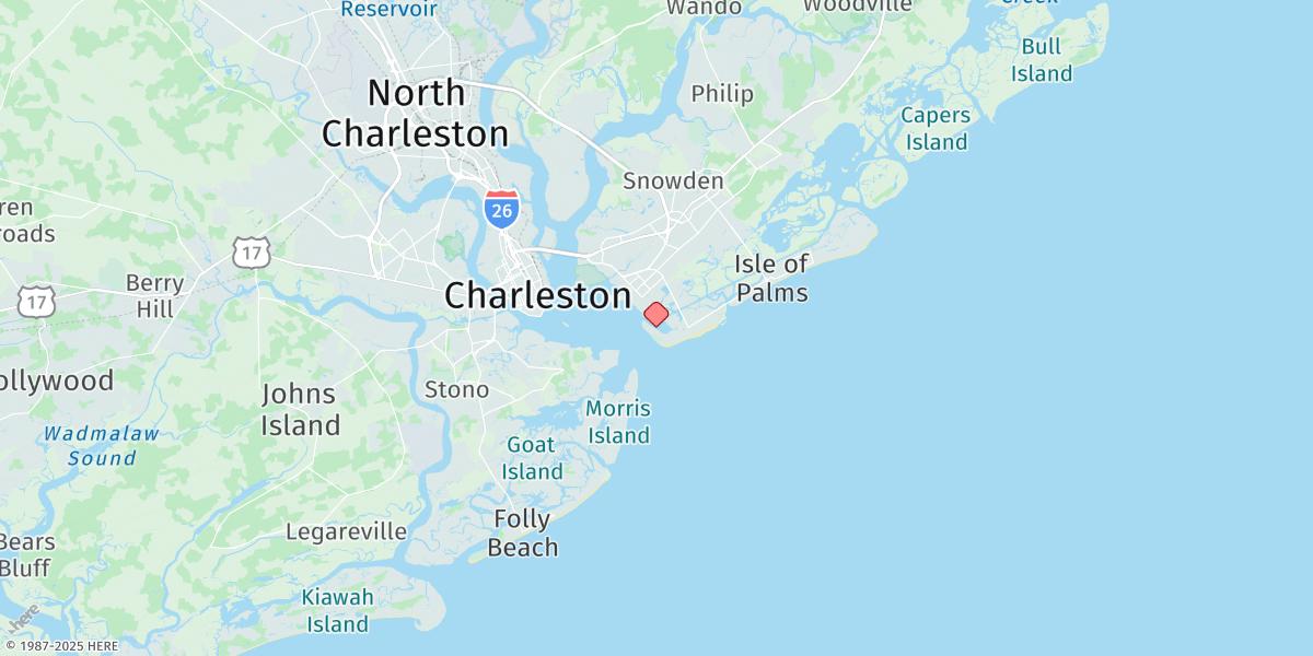 Map of The Cove, Fort Moultrie