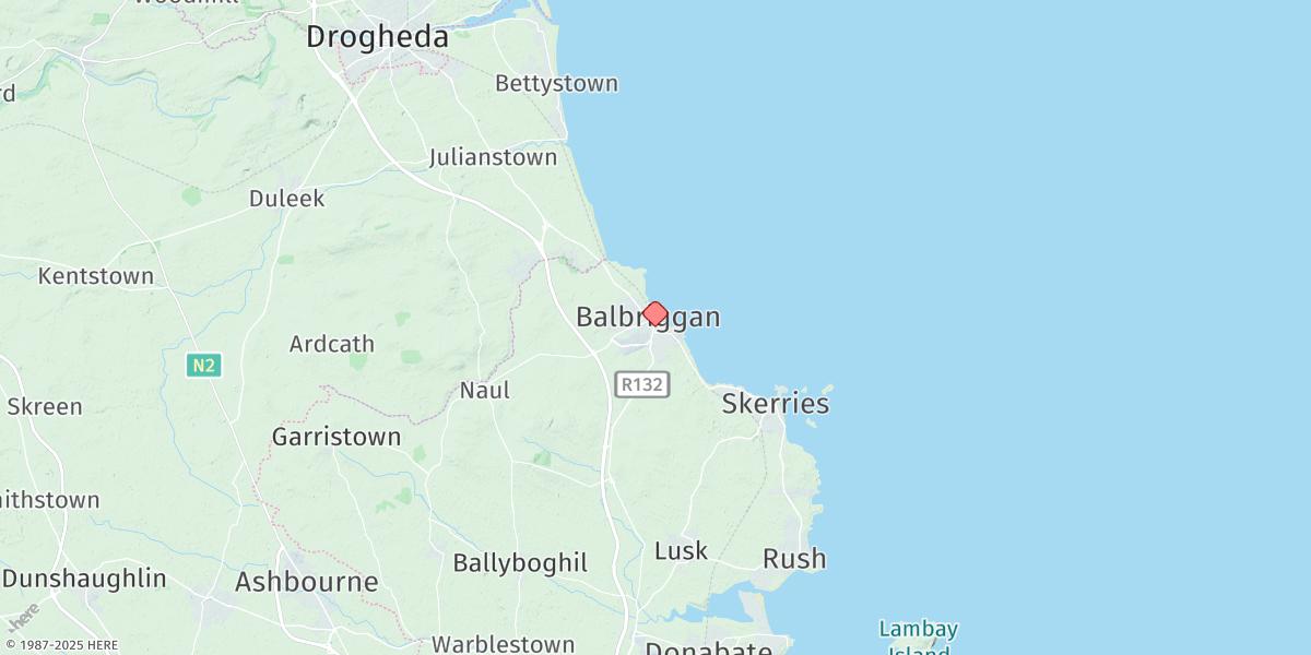 Map of Balbriggan