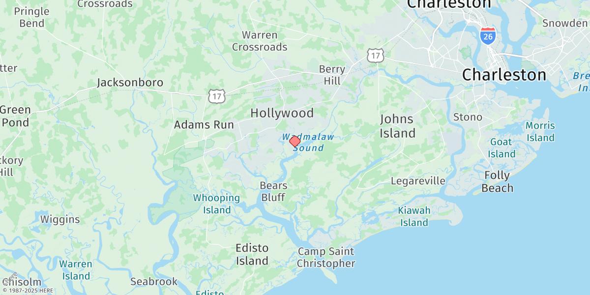 Map of Yonges Island