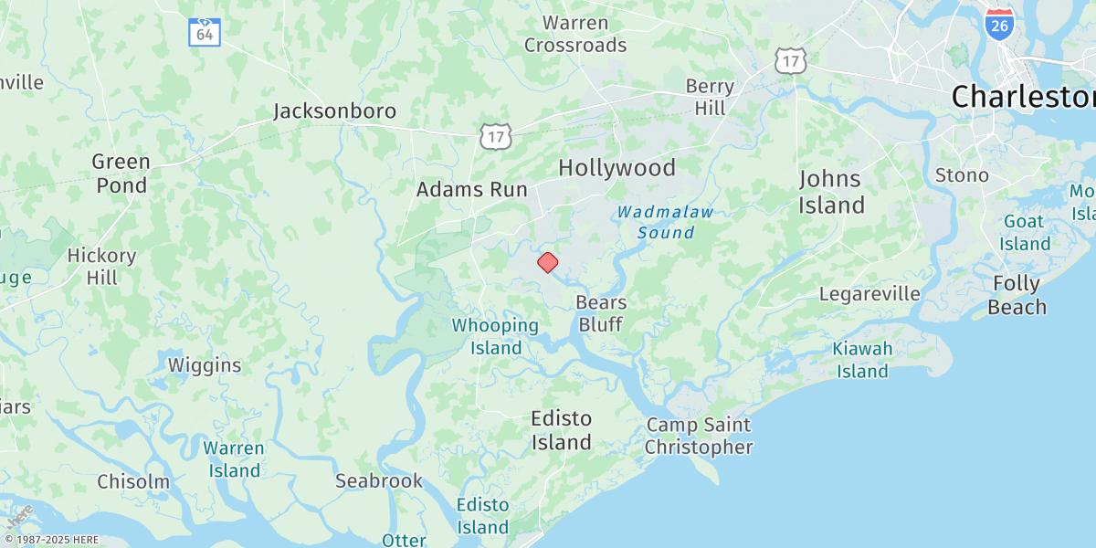 Map of Toogoodoo Creek, 2 Mi. Above Entrance