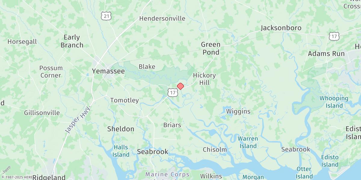 Map of U.s. 17 Bridge