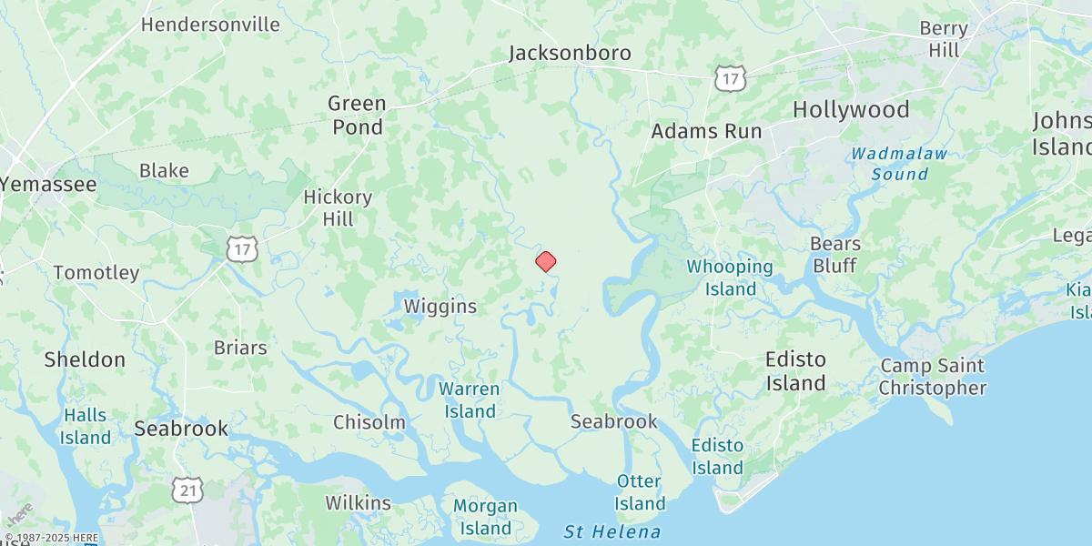 Map of Airy Hall Plantation