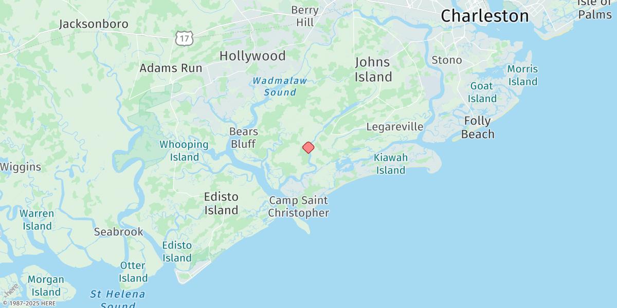 Map of Ho-non-wah Boy Scout Camp, Bohicket Creek