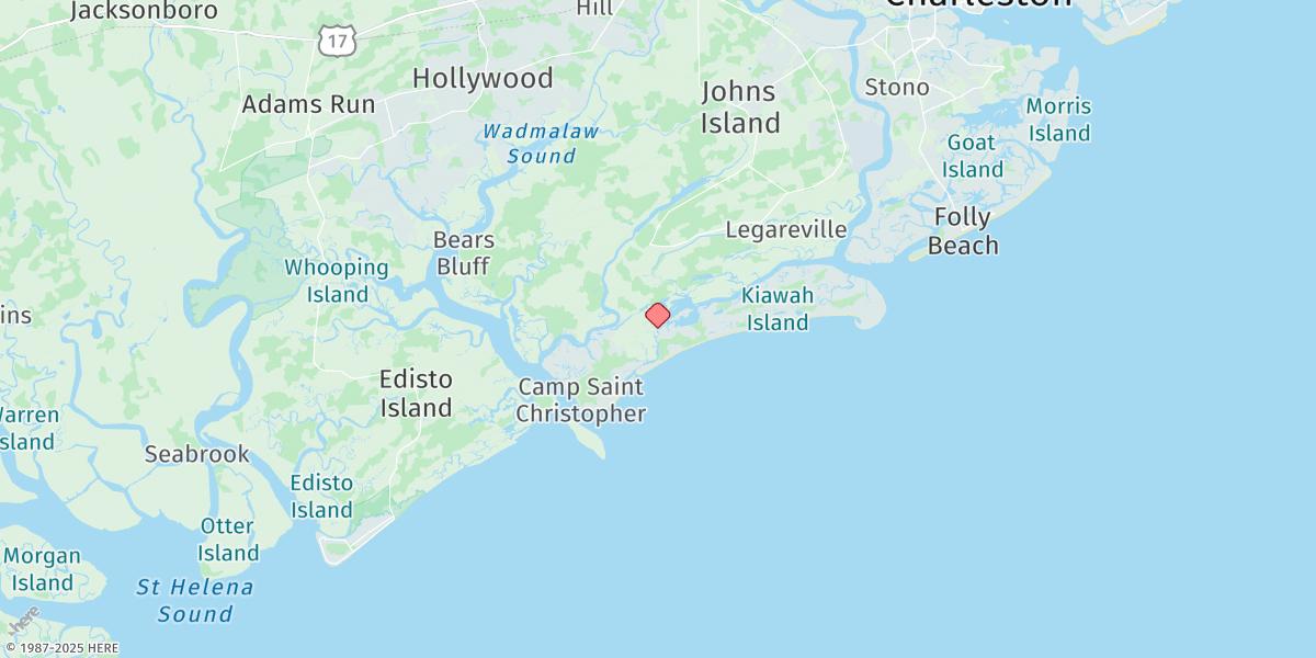 Map of Kiawah River Bridge