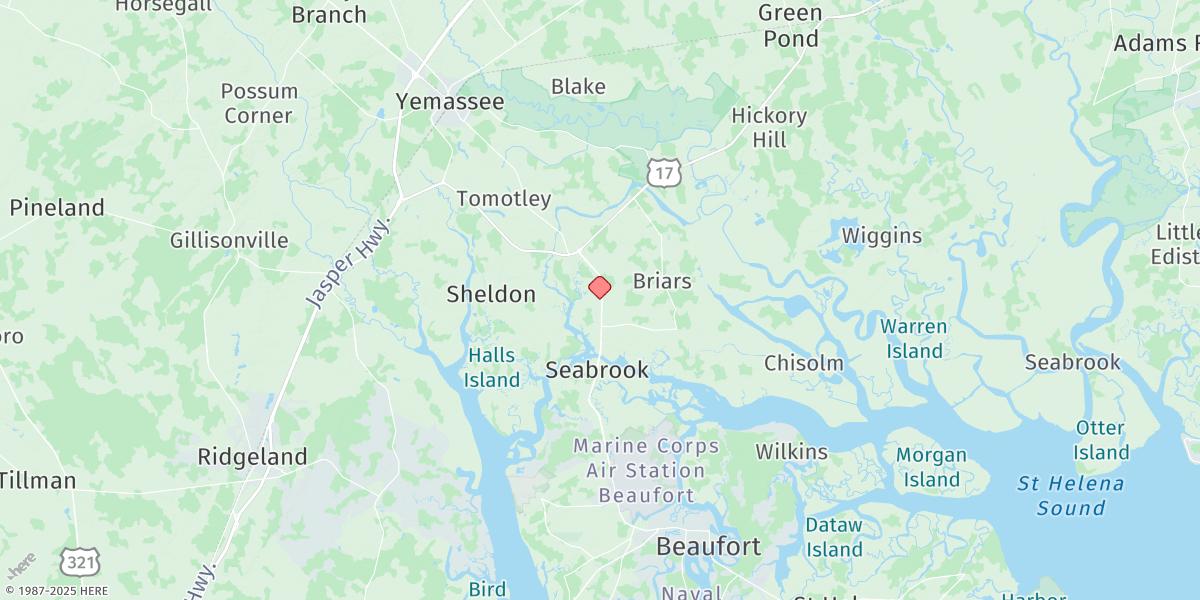 Map of Lobeco, Whale Branch