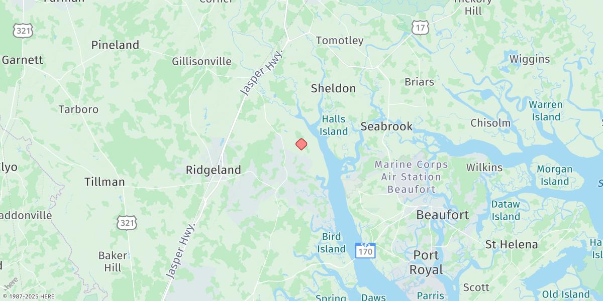 Map of Pilot Island, West Branch Boyds Creek