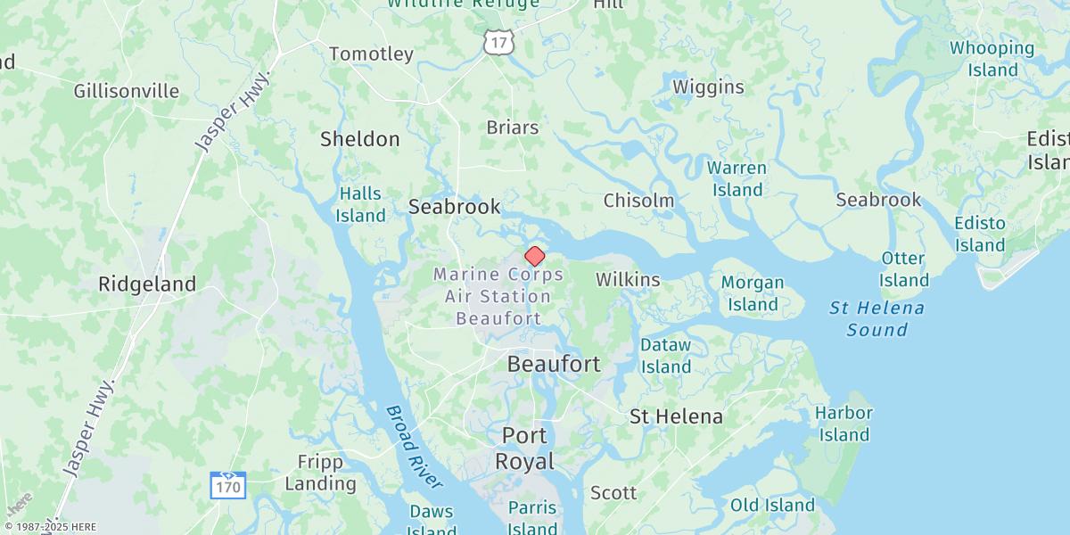 Map of Brickyard Point, Brickyard Creek
